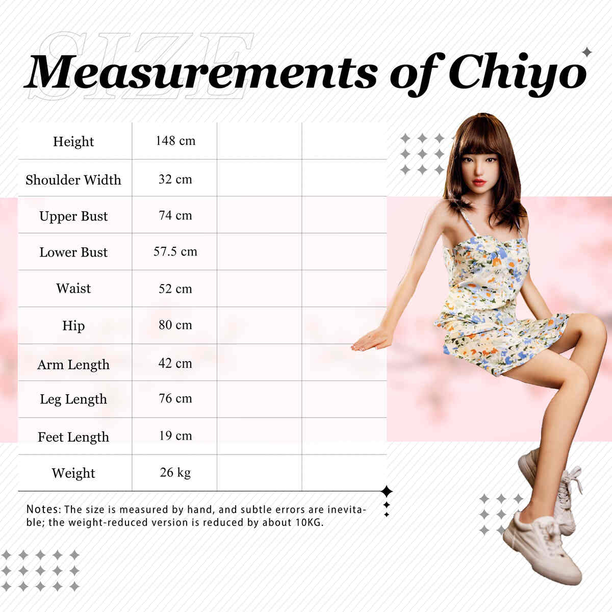 XY Doll Body Data 148cm C-cup Chiyo